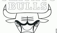 Chicago Bulls badge coloring page printable game