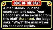 🤣 BEST JOKE OF THE DAY! - A man is chosen for jury duty, who very much wants... | Funny Daily Jokes