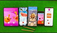 Z Fold 3 vs Samsung A53 vs Note 20 Ultra vs iPhone 5S vs Xiaomi RN11 WhatsApp + Conference Incoming