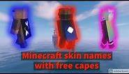 Minecraft skin names with capes - free minecraft capes