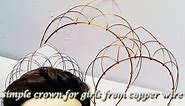 easy crown - full version ( slow ) - How to make wire jewelry 281