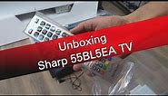 Sharp Aquos 55BL5EA 4K UHD TV unboxing