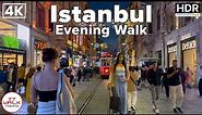 Istanbul, Evening Walking Tour | 4K 60fps HDR