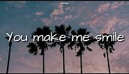 Justin Vasquez - You make me smile (lyrics)