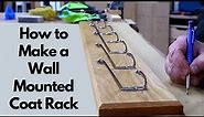 Easy, Cheap, Bespoke Oak Coat Rack Build