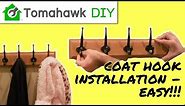 How to Install a Wall Coat Rack