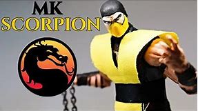 Custom Classic Mortal Kombat Scorpion Action Figure! Mike The Hunter Customs