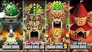 New Super Mario Bros Series - All Final Castles