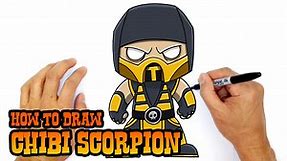 How to Draw Chibi Scorpion | Mortal Kombat
