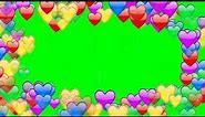 Blinking Hearts Green Screen Animation Background Effects