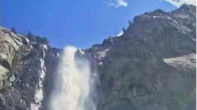 Bridal Veil Falls at Yosemite National Park, California