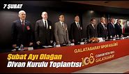🔴 Galatasaray Spor Kulübü Divan Kurulu Şubat Ayı Olağan Toplantısı