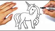 How to draw a Unicorn Step by Step | Unicorn Drawing Lesson