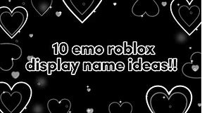 10 emo roblox display name ideas!! || Kim The Great Gaming