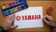 How to draw the Yamaha logo