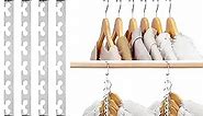 HOUSE DAY Space Saving Hangers for Clothes 6 Pack, Heavy Duty Hanger Organizer | 30 Lbs Capacity |, Metal Magic Hanger, Sturdy Multi Hangers, Closet Space Saver Hangers Closet Organizers and Storage