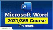 Microsoft Word for Beginners: 4-Hour Training Course in Word 2021/365