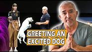 How To Calm An Excited Dog (First Meeting) - Live Dog Demo!