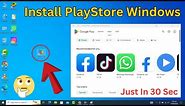 How To Download And Install Google PlayStore Apps On Windows PC Or Laptop 2024 (Easiest Way)