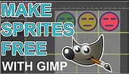 HOW TO MAKE SPRITES & SPRITESHEETS FREE USING GIMP