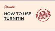 How to Use Turnitin for Student | How to Use Turnitin
