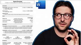 How To Make a Customer Service Resume | Microsoft Word