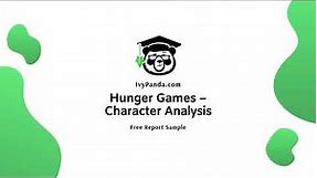 Hunger Games – Character Analysis | Free Essay Sample
