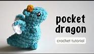 How to Crochet a POCKET DRAGON! · Easy Beginner, Fast DIY Tutorial · Free Amigurumi Pattern