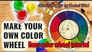 Color wheel painting tutorial | color wheel tutorial 12 colors | Easy color wheel painting tutorial