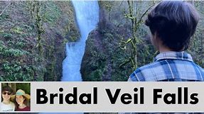 Scenic Bridal Veil Falls in Oregon