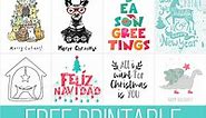 160 Free Printable Christmas Cards for 2024