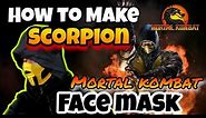 [Mortal Kombat] EASY "Scorpion" Face Mask w/ filter pocket [free pattern you can download]