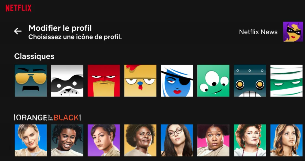 Une galerie d'avatars inspirés des séries Netflix pour des profils plus ...