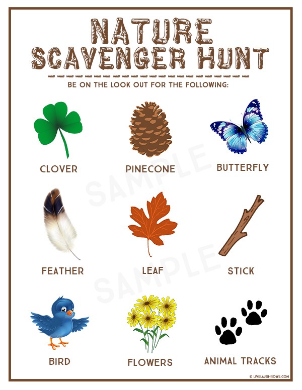Nature Scavenger Hunt Kids Summer Activity | KreedOn