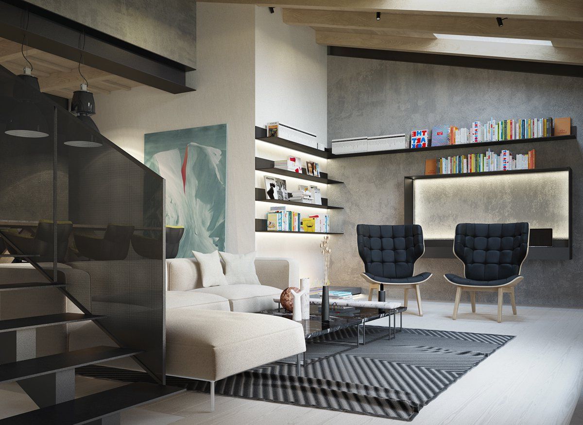 Использование бетона в интерьерах квартиры: стильное и практичное решение