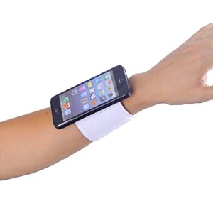 Amazoncom TFY Sports Wristband  Forearm Band for iPhone 4 and iPhone 4S - White Cell Phones 