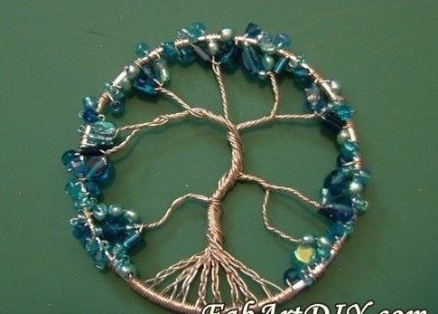 Кулон-дерево из проволоки: мастер-класс по созданию уникальной украшении