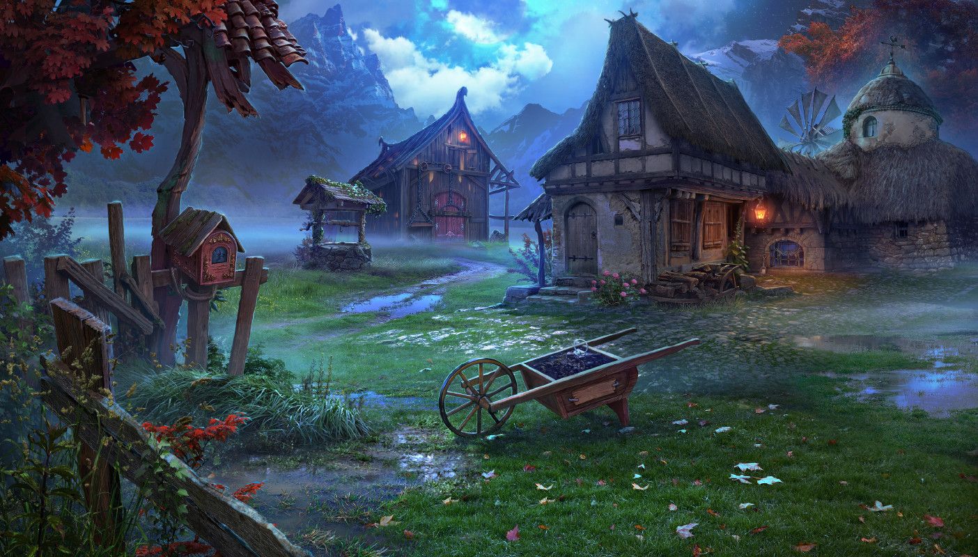 ArtStation - Farm Sergey Lameyko  Fantasy art landscapes Fantasy