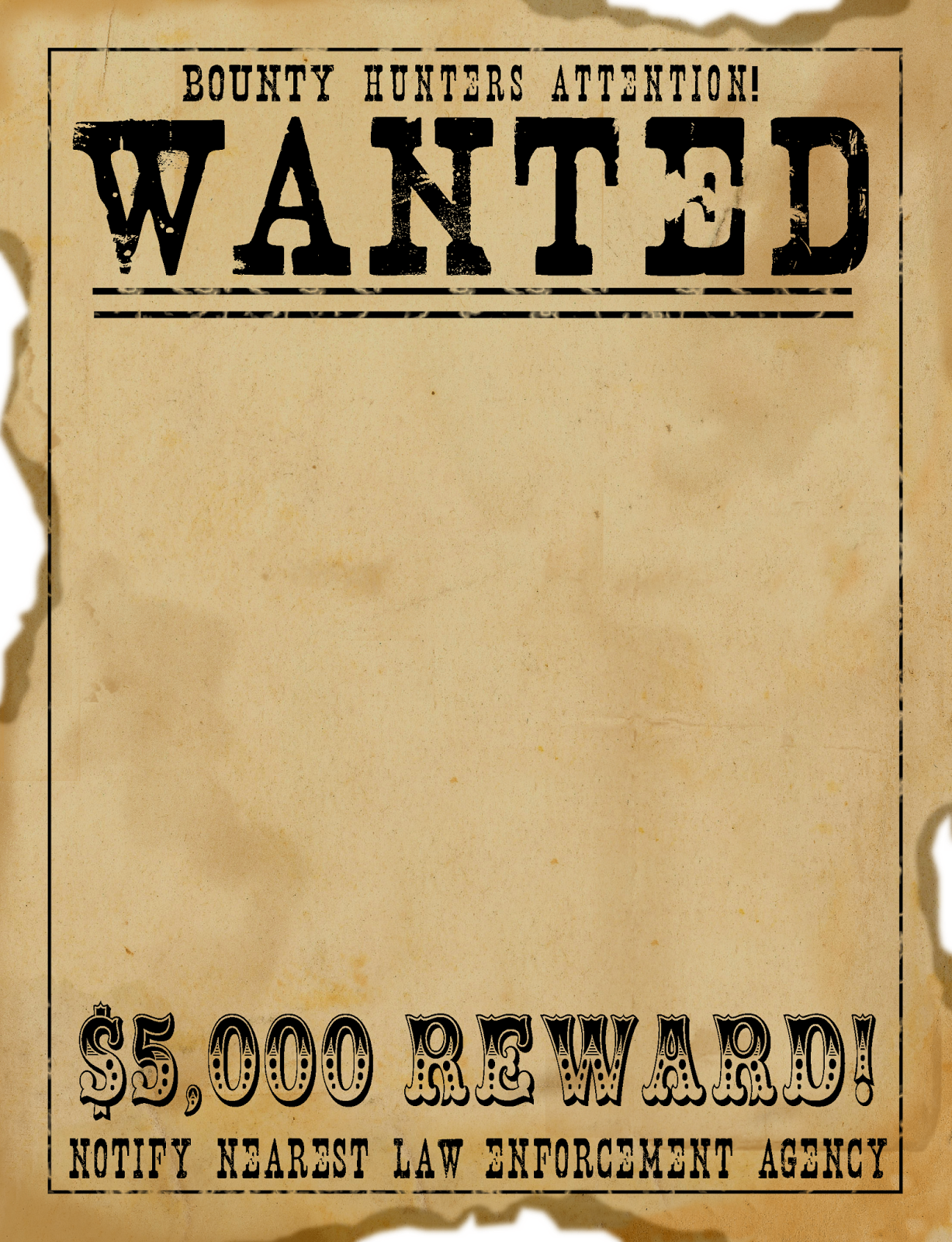 Wanted Poster - Invitation Templates - Clip Art Library