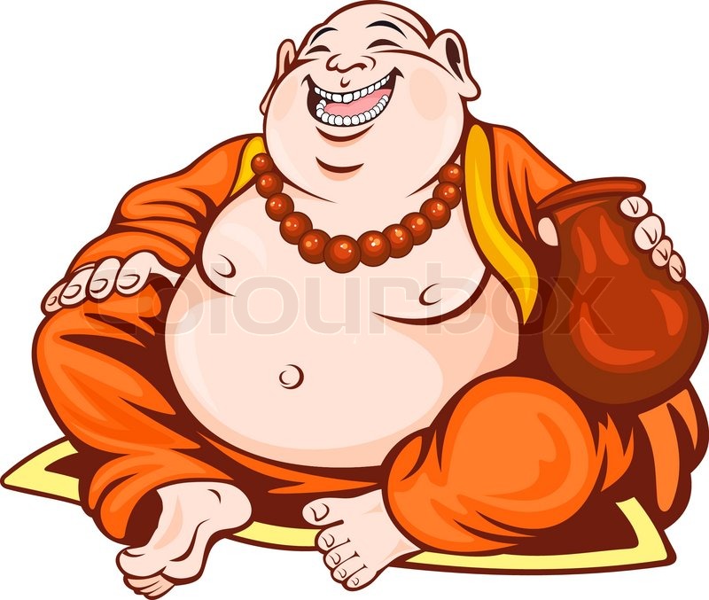 Smiling monk in cartoon style Vector illustration | Stock Vector ...