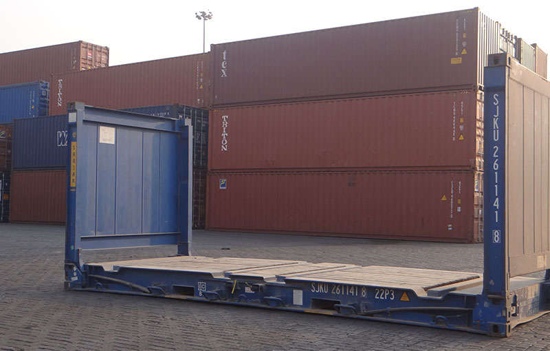 Buy 20ft Flat Rack Shipping Containers