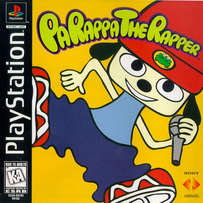 PaRappa the Rapper (1996) PlayStation box cover art - MobyGames