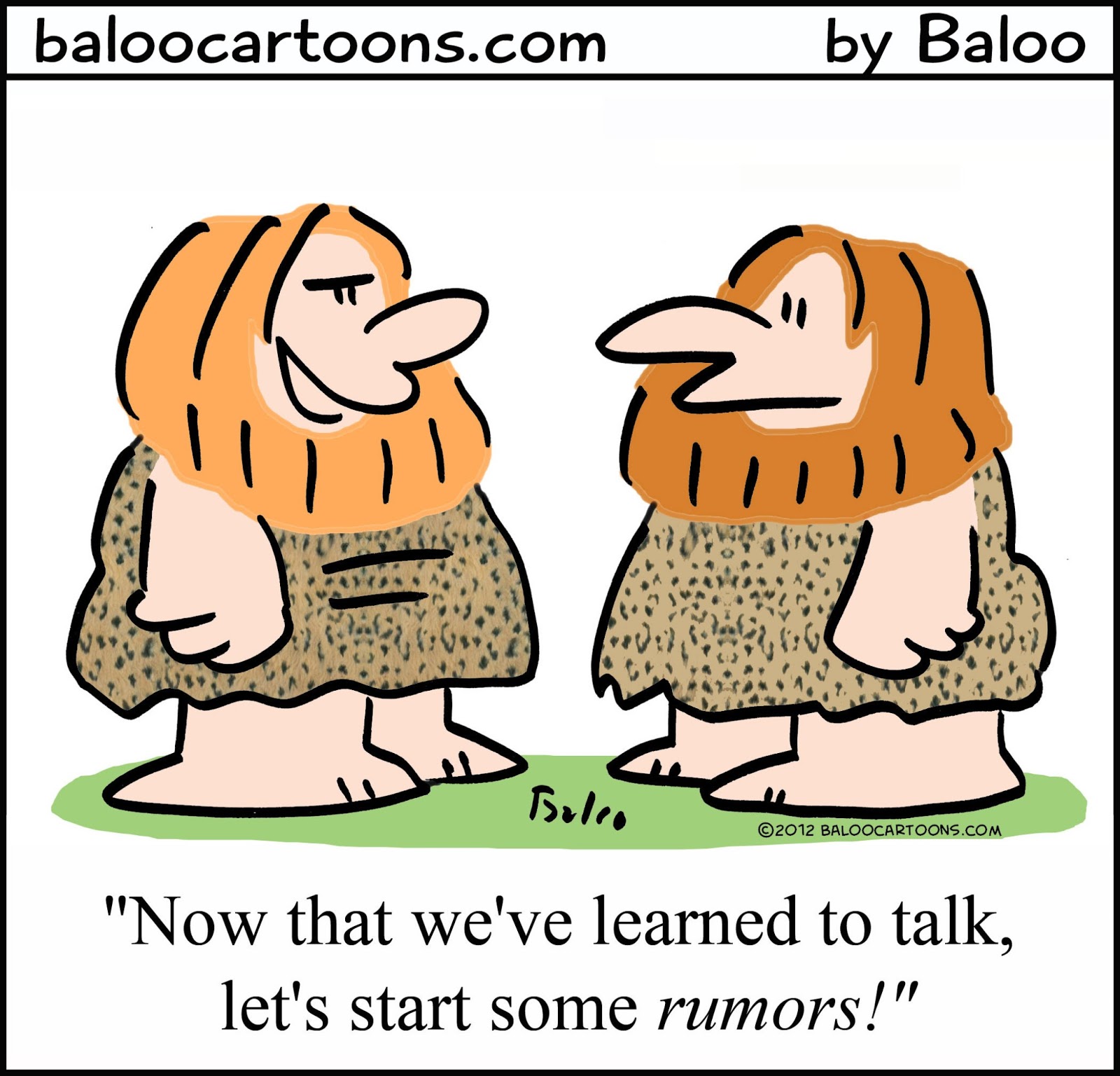 Baloo's non-political cartoon blog: Rumor cartoon