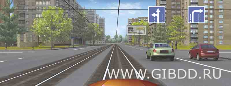 Система сигнализации и безопасности для движения транспорта по трамвайным путям встречного направления
