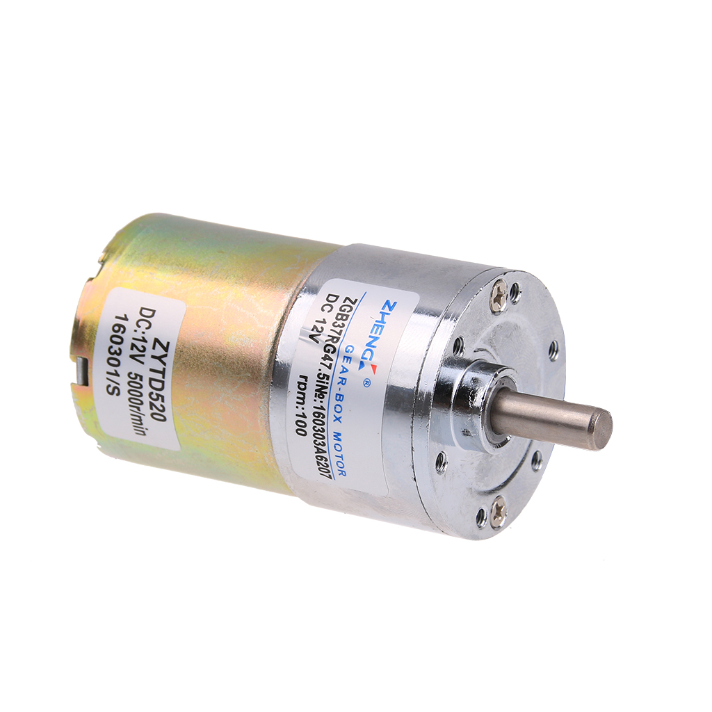 Available in UK Hi Torque 6V DC 10 RPM Worm Drive Motor & GBox -Reversible 