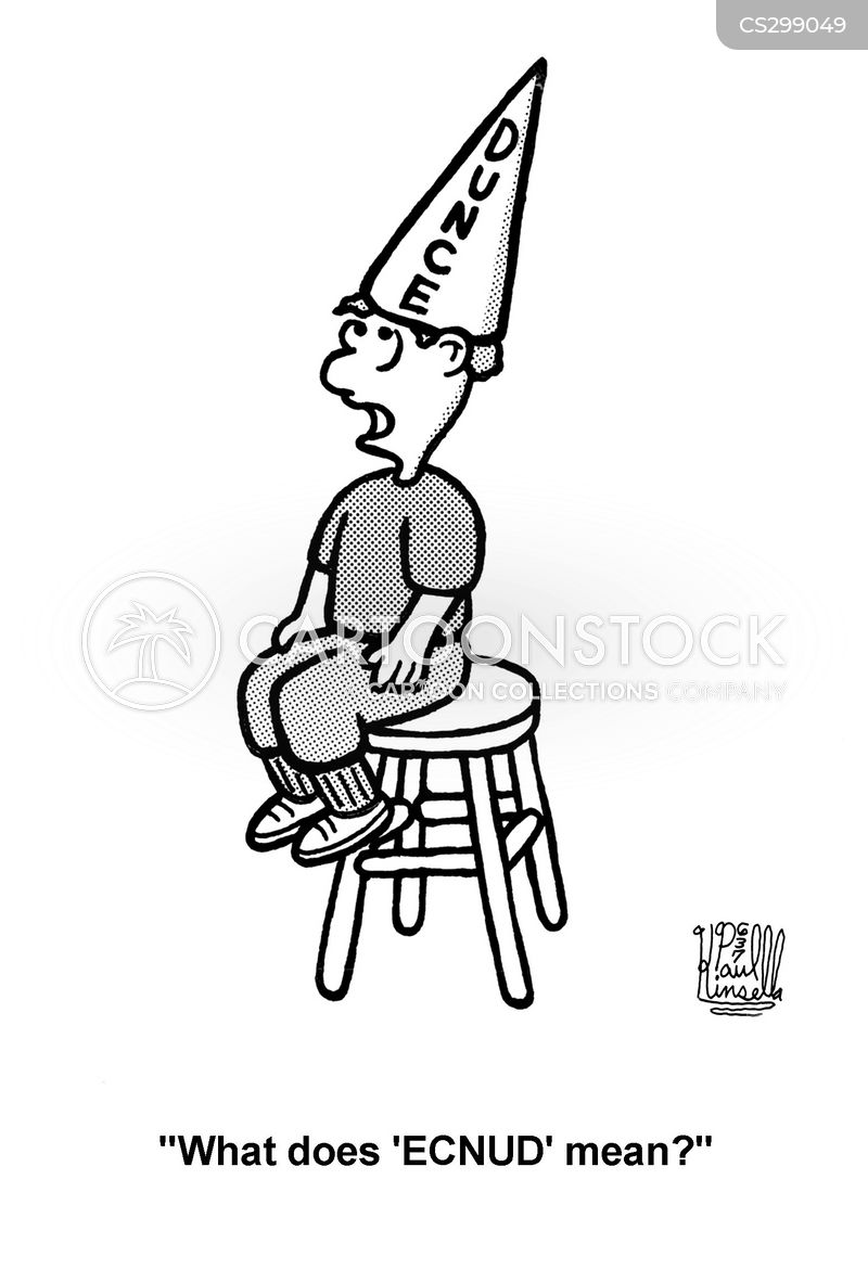 Dunce Hat Cartoons and Comics - funny pictures from CartoonStock