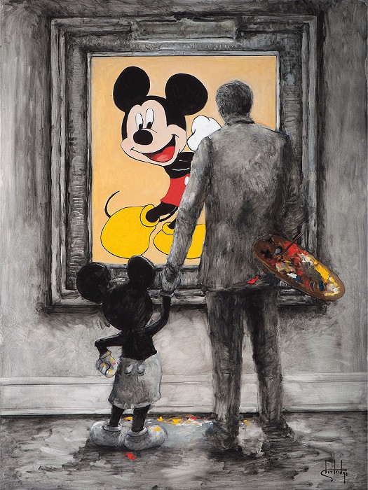Stephen Shortridge Art Partners - Disney Walt and Mickey Hand ...