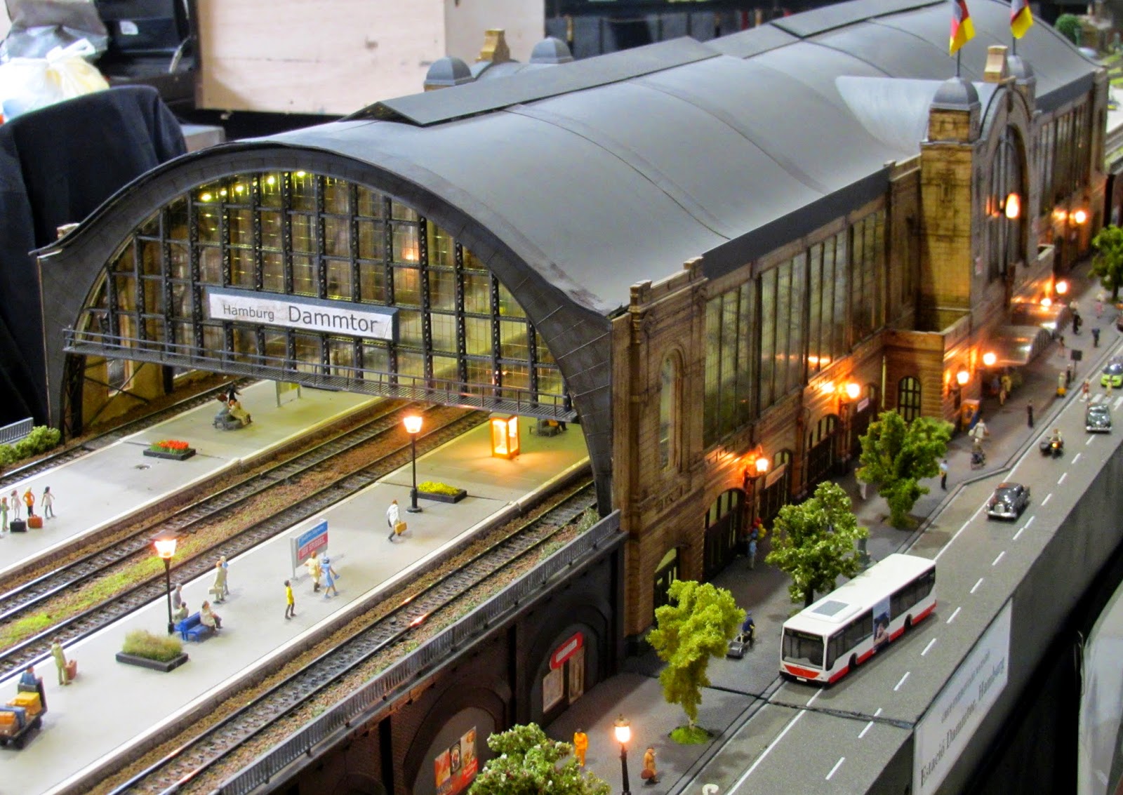 Maqueta gigante de la estación de Hamburgo