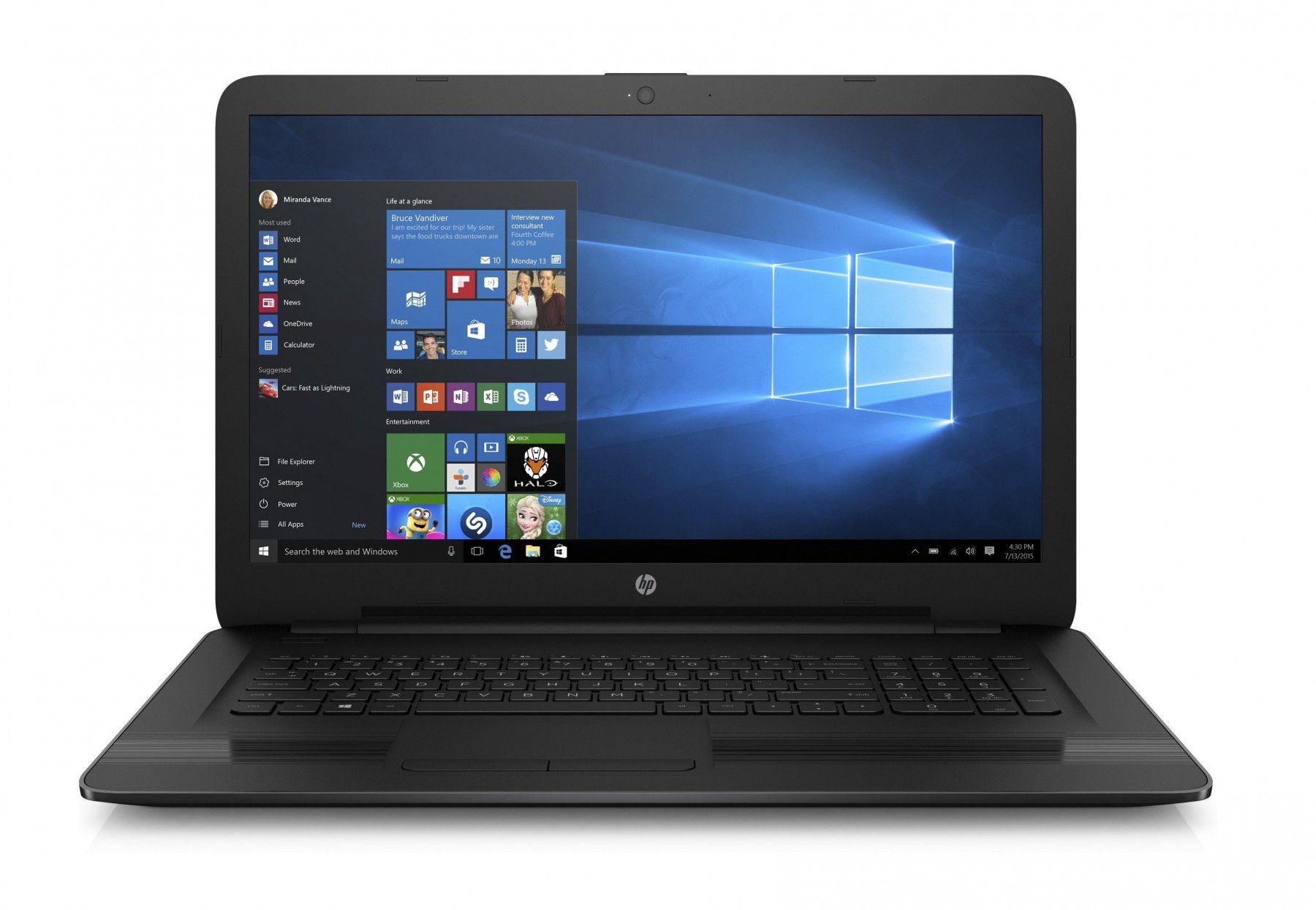 HP 17-Y018CY 17.3 Inch Laptop Windows 10 OS 1TB HDD 4GB RAM AMD C Grade ...