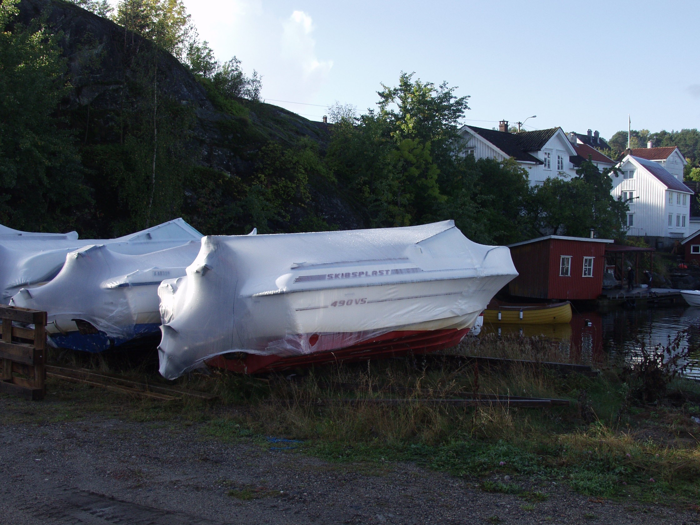 Krympplast båt stockholm